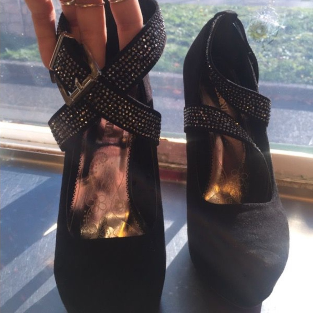 Rhinestone heels
